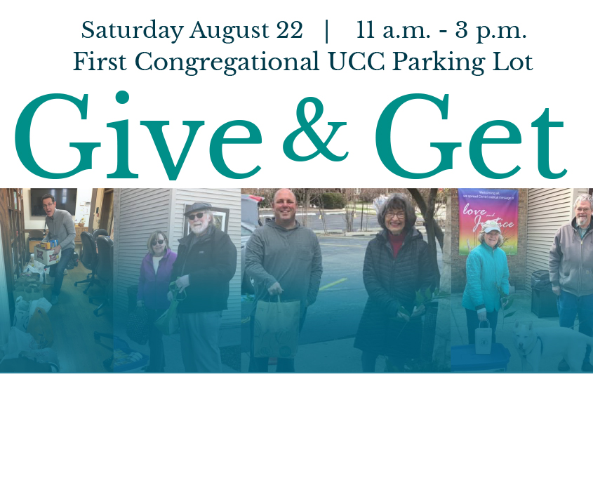 Give and Get event August 22nd 11 am to 3 pm